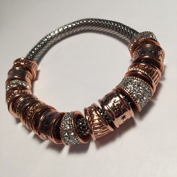 The Bradford Exchange Jewelry Copper Beaded Bracelet Swarovski